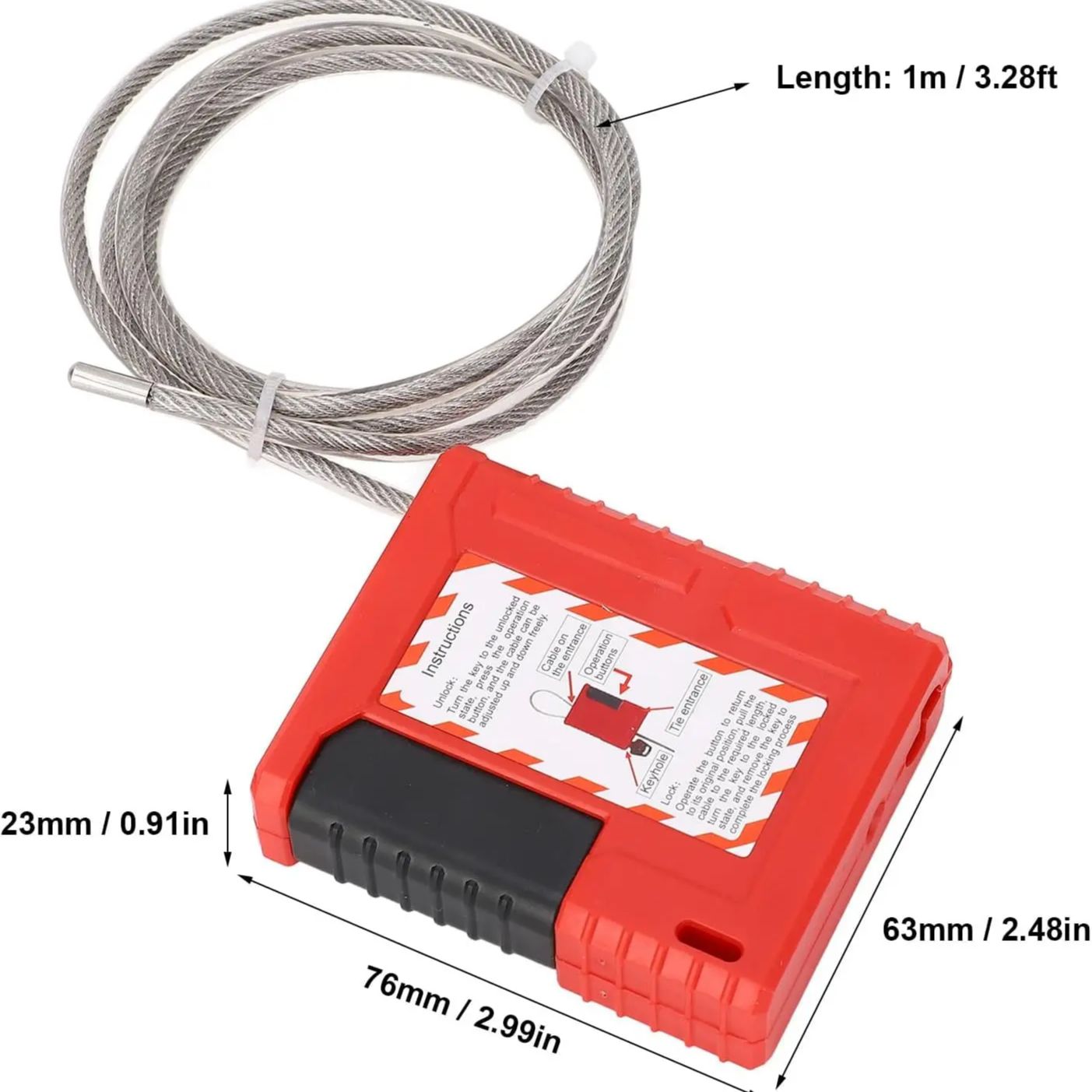 4 мм кабель диаметром 1 м длин – обзор и цена Cable Lock Flexible